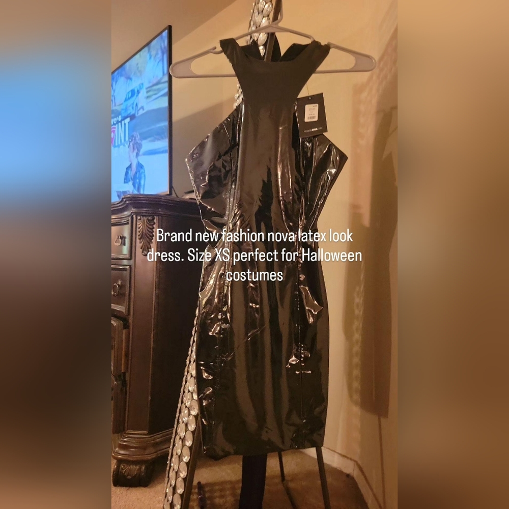 Fashion nova vinyl dress